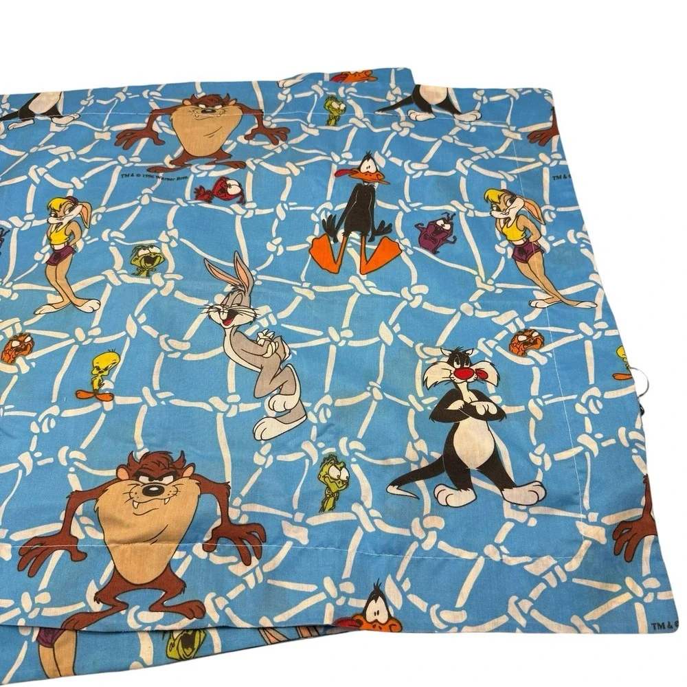 VTG Looney Tunes Space Jam 1996 Pillow Sham Standard Size - Set Of 2
